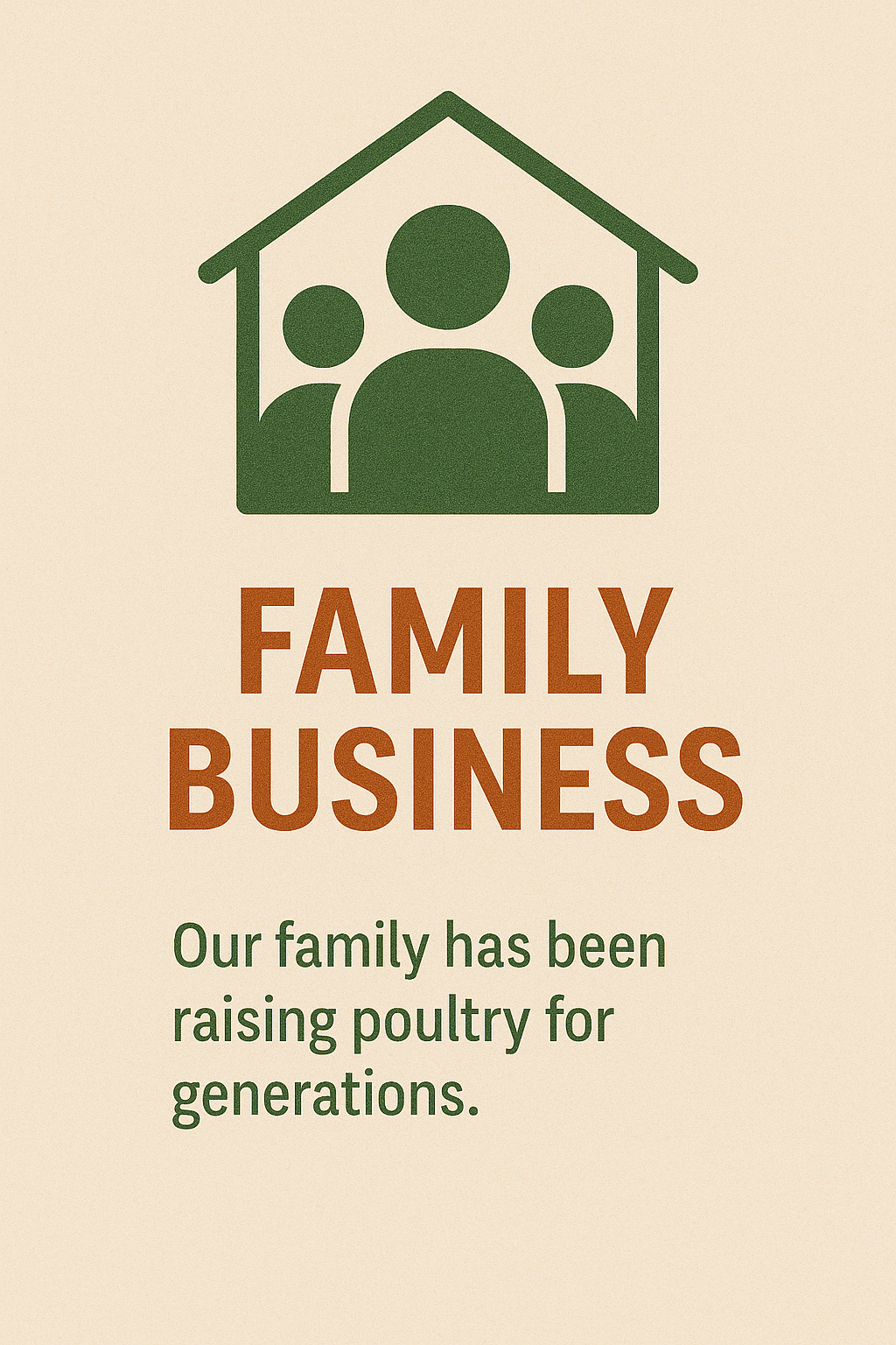 Family smiling at farm